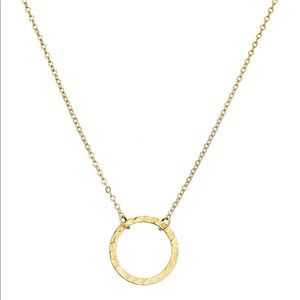 Dainty Disc Circle Pendant Necklace